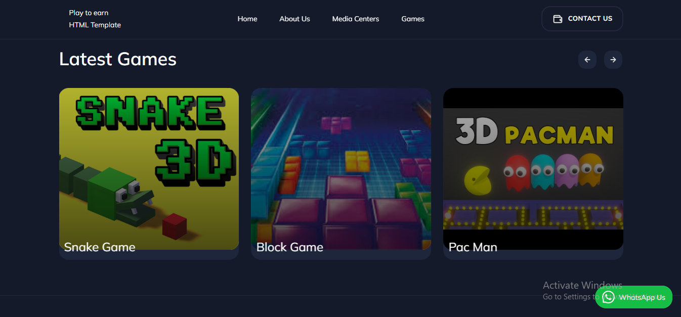 Gaming Website